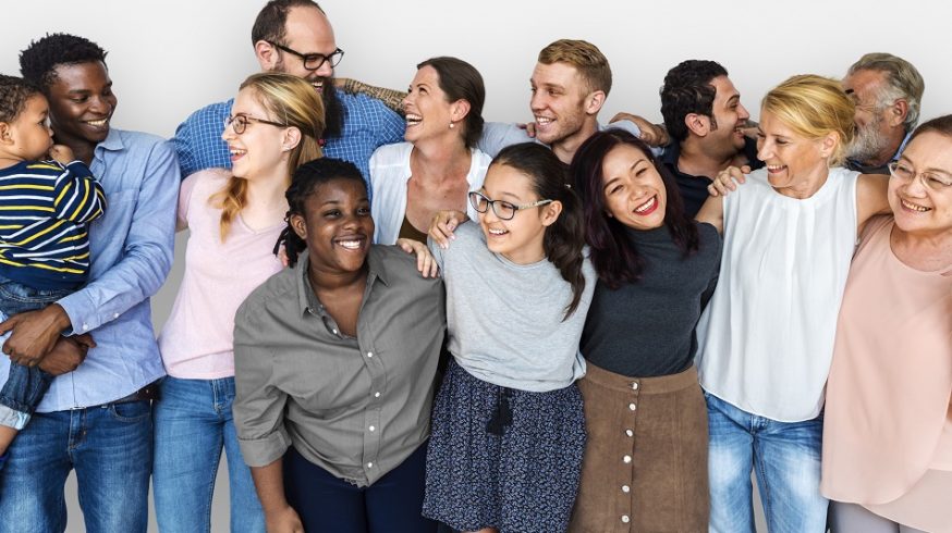 Gruppenfoto Miteinander Vielfalt leben