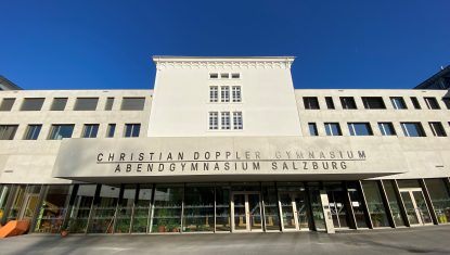 The building of the Abengymnasium Salzburg.