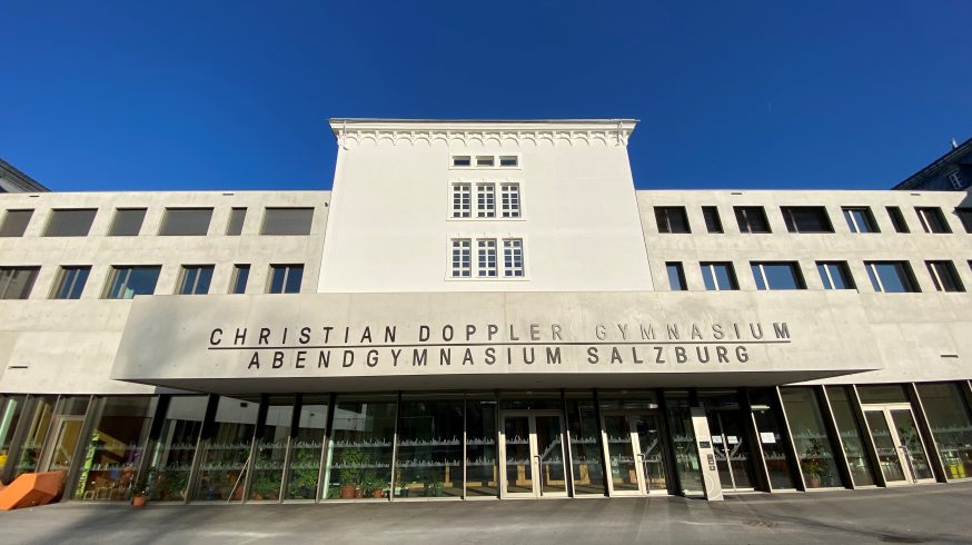 The building of the Abengymnasium Salzburg.